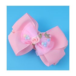 Babyhug Headband With Bow Applique - Pink