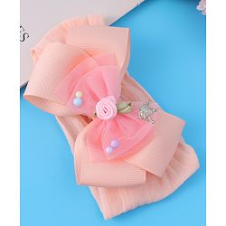 Babyhug Headband With Bow Applique - Pink