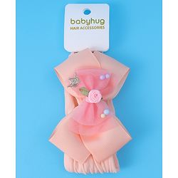 Babyhug Headband With Bow Applique - Pink