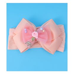 Babyhug Headband With Bow Applique - Pink