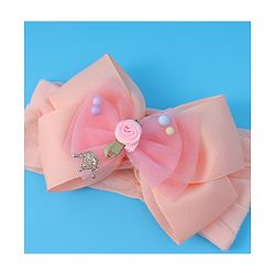 Babyhug Headband With Bow Applique - Pink