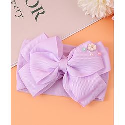 Babyhug Headband With Bow Applique - Purple