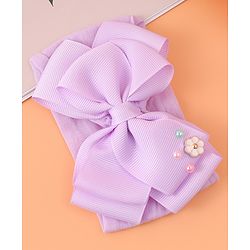 Babyhug Headband With Bow Applique - Purple
