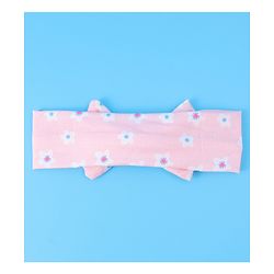 Babyhug Headbands with Bow Applique & Floral Print Free Size Pack of 3 - Pink