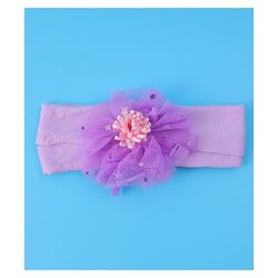 Babyhug Headbands with Bow Applique Free Size Pack of 3 - Dark Pink White & Purple