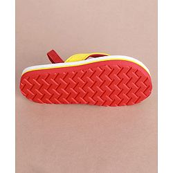 Cute Walk by Babyhug Slip on Flip Flops with  Comic Print - Red,blue and Yellow