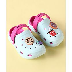 Cute Walk by Babyhug Clogs with Backstrap & Food Applique - Dark Pink