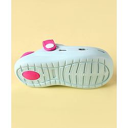 Cute Walk by Babyhug Clogs with Backstrap & Food Applique - Dark Pink