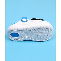 Cute Walk by Babyhug Clogs with Back Strap Closure & Bear Applique - Blue