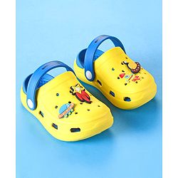 Cute Walk by Babyhug Clogs with Back Strap & UFO Applique - Yellow