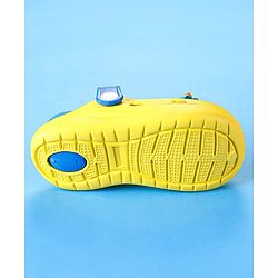 Cute Walk by Babyhug Clogs with Back Strap & UFO Applique - Yellow