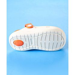 Cute Walk by Babyhug Clogs with Back Strap & Dinosaur Applique -  Pink