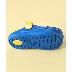 Cute Walk by Babyhug Clogs with Backstrap & Space Theme Applique - Blue