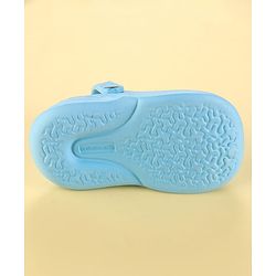 Cute Walk by Babyhug Clogs with Back Strap & Game On Applique - Light Blue