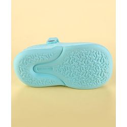 Cute Walk by Babyhug Clogs with Back Strap & Space Theme Applique - Light Blue