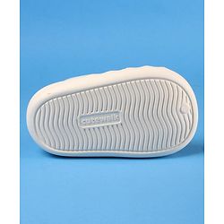 Cute Walk by Babyhug Clogs with Back Strap Closure & Paper Plane Applique - Cream
