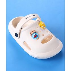 Cute Walk by Babyhug Clogs with 3D Applique - Off White