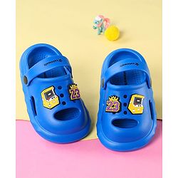 Cute Walk by Babyhug Clogs With Backstrap Closure Number Applique - Blue
