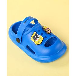 Cute Walk by Babyhug Clogs With Backstrap Closure Number Applique - Blue