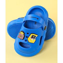 Cute Walk by Babyhug Clogs With Backstrap Closure Number Applique - Blue