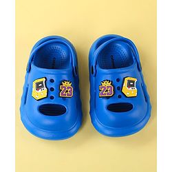 Cute Walk by Babyhug Clogs With Backstrap Closure Number Applique - Blue
