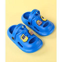 Cute Walk by Babyhug Clogs With Backstrap Closure Number Applique - Blue