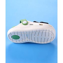 Cute Walk by Babyhug Clogs with Bear Applique - Green