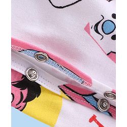 Babyhug Disney Interlock Knit Full Sleeves Rompers With Winnie The Pooh Graphics Pack of 3 - Yellow White & Blue