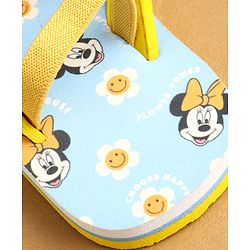 Cute Walk by Babyhug Flip Flops with Back Strap Closure Minnie Mouse Print - Yellow