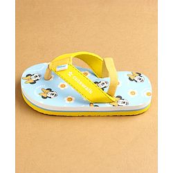 Cute Walk by Babyhug Flip Flops with Back Strap Closure Minnie Mouse Print - Yellow