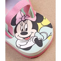 Cute Walk by Babyhug Disney Minnie Mouse Printed Flip Flops with Back Strap - Pink