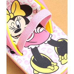 Cute Walk by Babyhug Flip Flops with Back strap Closure Minnie Mouse Print - Pink
