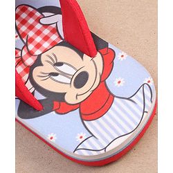 Cute Walk by Babyhug Disney Minnie Mouse Printed Slip On Flip Flops - Red