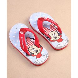 Cute Walk by Babyhug Disney Minnie Mouse Printed Slip On Flip Flops - Red