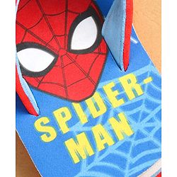 Cute Walk by Babyhug Marvel Slip Ons Flip Flops with Spiderman Print - Red