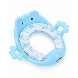 Babyhug Dolphine Print Potty Seat with Handle - Blue