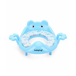 Babyhug Dolphine Print Potty Seat with Handle - Blue