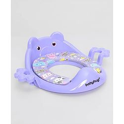 Babyhug Dolphine Print Potty Seat with Handle - Blue