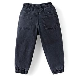 Babyhug Cotton Woven Full Sleeves Checkered Shirt & Trouser Set - Light Blue & Black