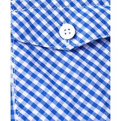 Babyhug Cotton Woven Full Sleeves Checkered Shirt & Trouser Set - Light Blue & Black