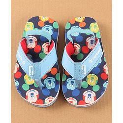 Cute Walk by Babyhug Disney Flip Flops with Back Strap Mickey Mouse Print - Blue
