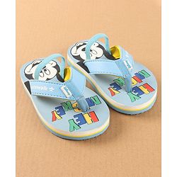 Cute Walk by Babyhug Disney Flip Flops with Back Strap Mickey Mouse Print - Blue