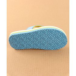 Cute Walk by Babyhug Disney Slip On Flip Flops with Spiderman Print - Light Blue