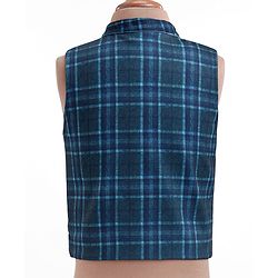 Babyhug Woven Full Sleeves Checkered 3 Piece Party Suit - Light Blue