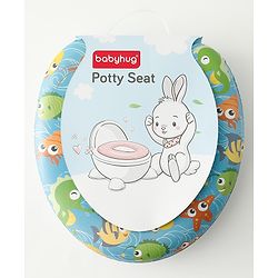 Babyhug Baby Potty Seat With Aquatic Print - Multicolor