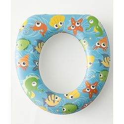 Babyhug Baby Potty Seat With Aquatic Print - Multicolor