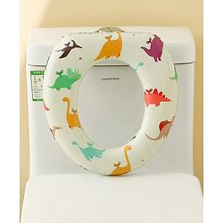 Babyhug Baby Potty Seat With Aquatic Print - Multicolor