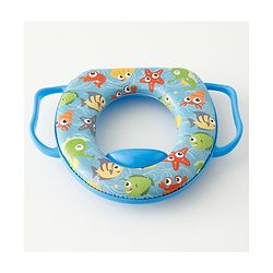 Babyhug Baby Potty Seat With Aquatic Print - Light Blue