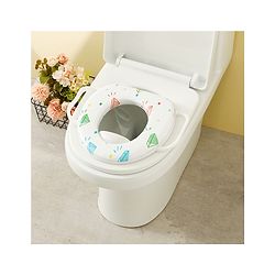 Babyhug Baby Potty Seat With Aquatic Print - Light Blue