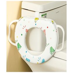 Babyhug Baby Potty Seat With Aquatic Print - Light Blue